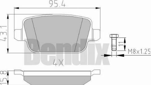 BENDIX 510527 - Bremžu uzliku kompl., Disku bremzes ps1.lv