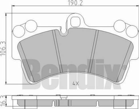 BENDIX 510579 - Bremžu uzliku kompl., Disku bremzes ps1.lv