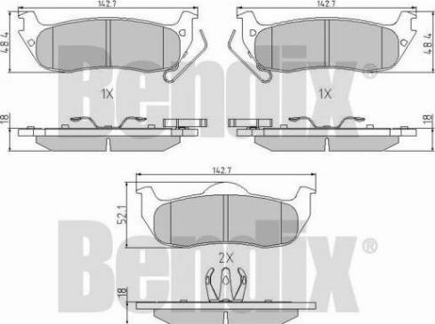 BENDIX 510570 - Bremžu uzliku kompl., Disku bremzes ps1.lv