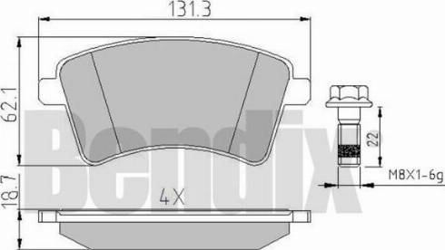 BENDIX 510654 - Bremžu uzliku kompl., Disku bremzes ps1.lv