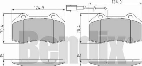 BENDIX 510653 - Bremžu uzliku kompl., Disku bremzes ps1.lv