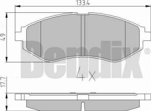 BENDIX 510635 - Bremžu uzliku kompl., Disku bremzes ps1.lv