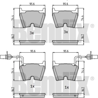 BENDIX 510673 - Bremžu uzliku kompl., Disku bremzes ps1.lv