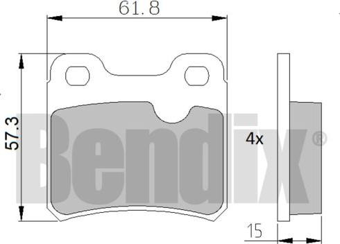 BENDIX 510065 - Bremžu uzliku kompl., Disku bremzes ps1.lv