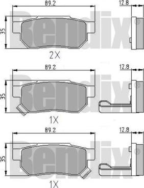 BENDIX 510084 - Bremžu uzliku kompl., Disku bremzes ps1.lv