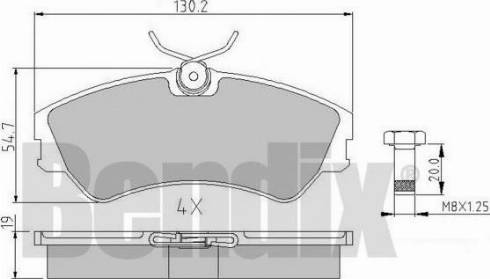 BENDIX 510101 - Bremžu uzliku kompl., Disku bremzes ps1.lv