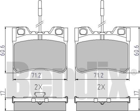 BENDIX 510116 - Bremžu uzliku kompl., Disku bremzes ps1.lv