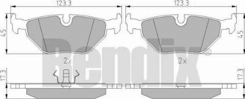 BENDIX 510134 - Bremžu uzliku kompl., Disku bremzes ps1.lv