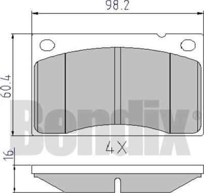 BENDIX 510137 - Bremžu uzliku kompl., Disku bremzes ps1.lv