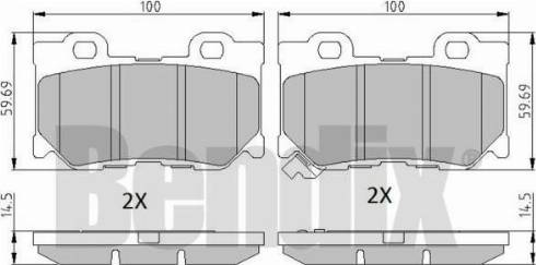 BENDIX 510852 - Bremžu uzliku kompl., Disku bremzes ps1.lv