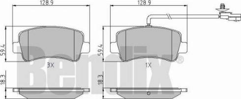 BENDIX 510866 - Bremžu uzliku kompl., Disku bremzes ps1.lv