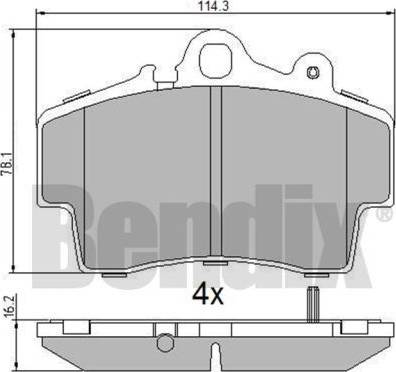 BENDIX 510801 - Bremžu uzliku kompl., Disku bremzes ps1.lv