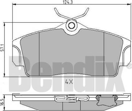 BENDIX 510826 - Bremžu uzliku kompl., Disku bremzes ps1.lv