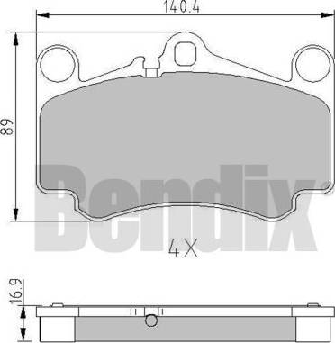 BENDIX 510872 - Bremžu uzliku kompl., Disku bremzes ps1.lv