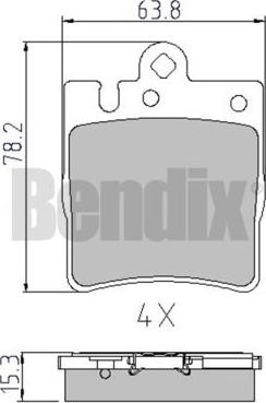 BENDIX 510361 - Bremžu uzliku kompl., Disku bremzes ps1.lv