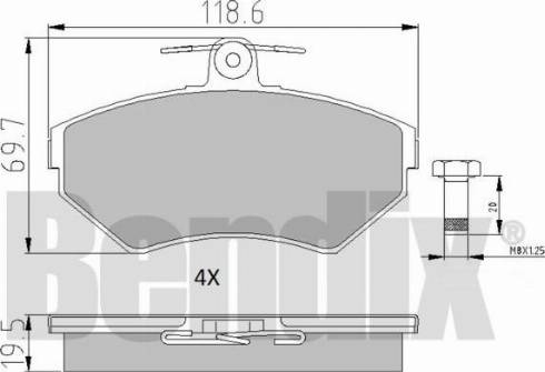 BENDIX 510317 - Bremžu uzliku kompl., Disku bremzes ps1.lv