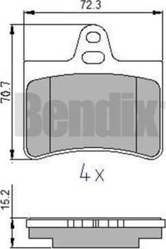 BENDIX 510380 - Bremžu uzliku kompl., Disku bremzes ps1.lv