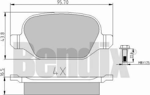 BENDIX 510387 - Bremžu uzliku kompl., Disku bremzes ps1.lv