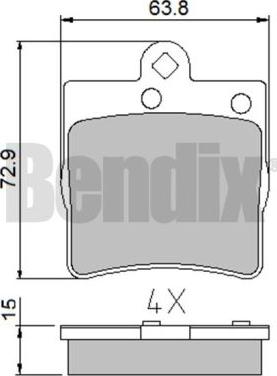 BENDIX 510325 - Bremžu uzliku kompl., Disku bremzes ps1.lv