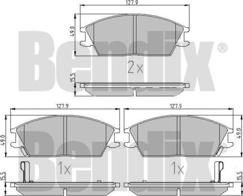 BENDIX 510320 - Bremžu uzliku kompl., Disku bremzes ps1.lv