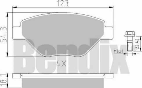 BENDIX 510241 - Bremžu uzliku kompl., Disku bremzes ps1.lv