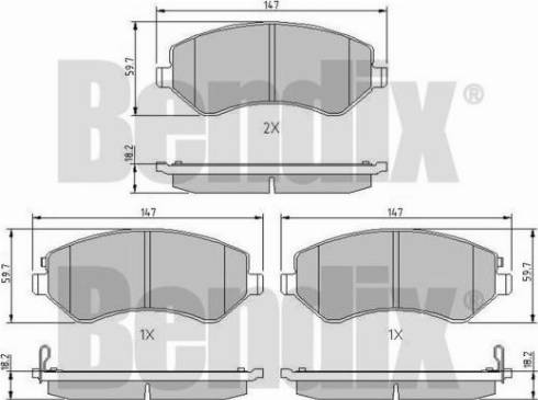 BENDIX 510247 - Bremžu uzliku kompl., Disku bremzes ps1.lv