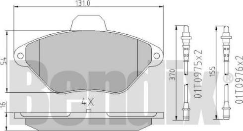 BENDIX 510201 - Bremžu uzliku kompl., Disku bremzes ps1.lv