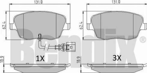 BENDIX 510234 - Bremžu uzliku kompl., Disku bremzes ps1.lv