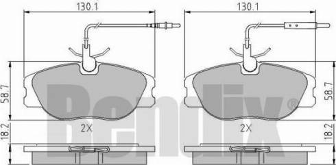 BENDIX 510274 - Bremžu uzliku kompl., Disku bremzes ps1.lv