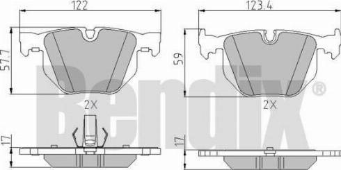 BENDIX 510752 - Bremžu uzliku kompl., Disku bremzes ps1.lv