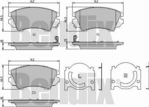 BENDIX 510704 - Bremžu uzliku kompl., Disku bremzes ps1.lv