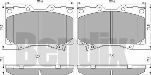 BENDIX 510735 - Bremžu uzliku kompl., Disku bremzes ps1.lv