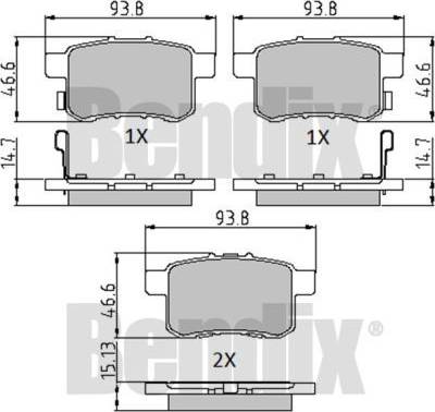 BENDIX 510728 - Bremžu uzliku kompl., Disku bremzes ps1.lv