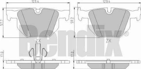 BENDIX 510771 - Bremžu uzliku kompl., Disku bremzes ps1.lv