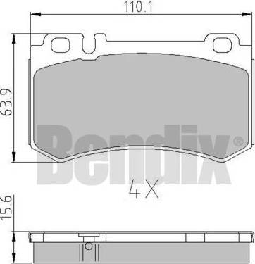 BENDIX 511047 - Bremžu uzliku kompl., Disku bremzes ps1.lv