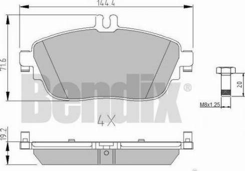 BENDIX 511064 - Bremžu uzliku kompl., Disku bremzes ps1.lv