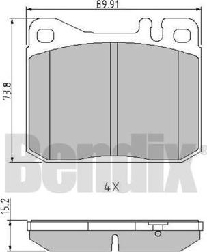 BENDIX 511006 - Bremžu uzliku kompl., Disku bremzes ps1.lv