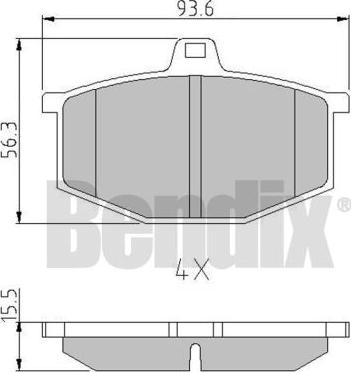 BENDIX 511007 - Bremžu uzliku kompl., Disku bremzes ps1.lv