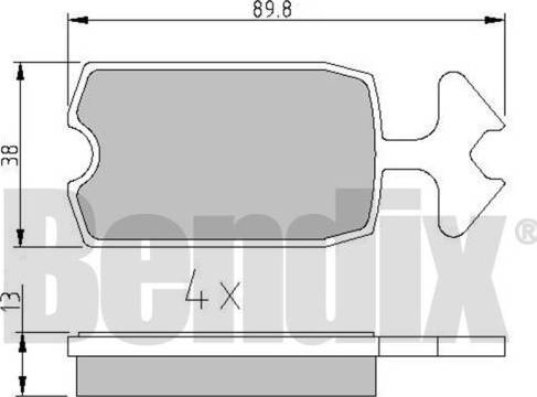 BENDIX 511014 - Bremžu uzliku kompl., Disku bremzes ps1.lv