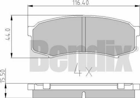 BENDIX 511032 - Bremžu uzliku kompl., Disku bremzes ps1.lv