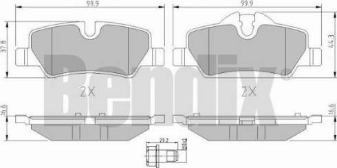 BENDIX 511194 - Bremžu uzliku kompl., Disku bremzes ps1.lv