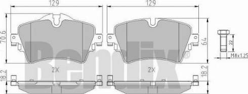 BENDIX 511196 - Bremžu uzliku kompl., Disku bremzes ps1.lv