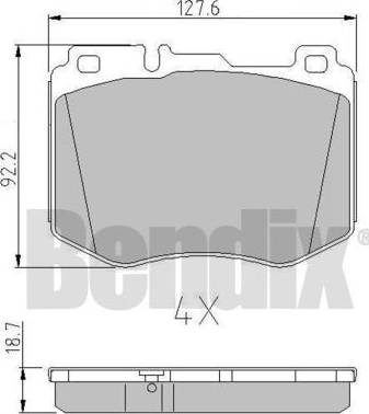 BENDIX 511190 - Bremžu uzliku kompl., Disku bremzes ps1.lv