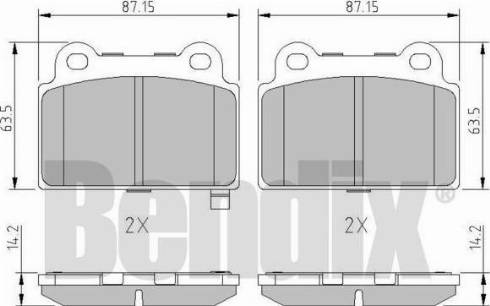 BENDIX 511156 - Bremžu uzliku kompl., Disku bremzes ps1.lv