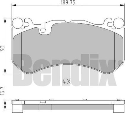 BENDIX 511100 - Bremžu uzliku kompl., Disku bremzes ps1.lv