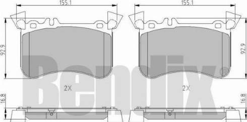 BENDIX 511181 - Bremžu uzliku kompl., Disku bremzes ps1.lv