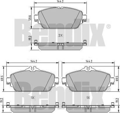 BENDIX 511187 - Bremžu uzliku kompl., Disku bremzes ps1.lv