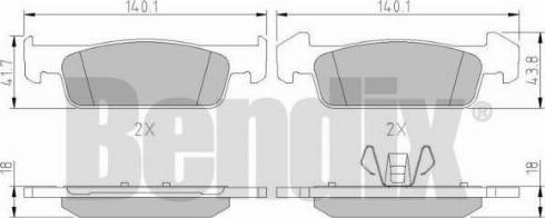 BENDIX 511137 - Bremžu uzliku kompl., Disku bremzes ps1.lv