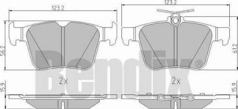 BENDIX 511120 - Bremžu uzliku kompl., Disku bremzes ps1.lv