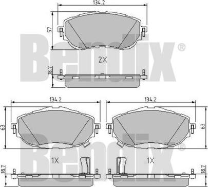 BENDIX 511174 - Bremžu uzliku kompl., Disku bremzes ps1.lv